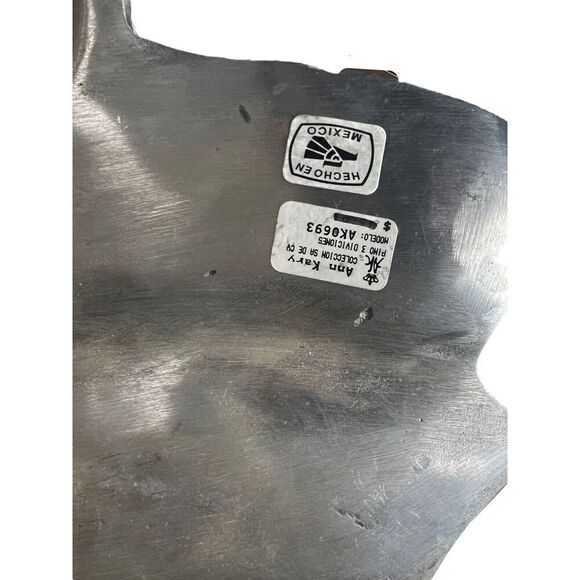 Ann Kary Pewter Christmas Tree Serving Trinket Display Dish Made in Mexico - Picture 5 of 5